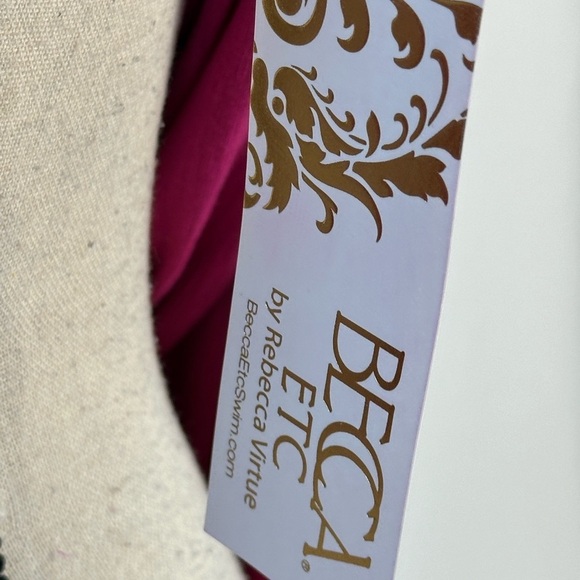 Becca Sleeveless Racerback Swimsuit Cover Up Dress - Pink - size 2X - Picture 9 of 10